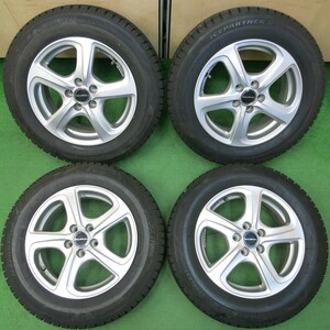 *送料無料* バリ溝 綺麗 9.5分★プリウス等 185/65R15 スタッドレス ブリヂストンアイスパートナー2 BALMINUM PCD100/5H★4040207イス