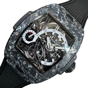 ウブロ HUBLOT スピリット オブ ビッグ・バン トゥールビヨン 5デイ パワーリザーブ 645.QW.2012.RW カーボン 腕時計 メンズ 中古