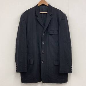 93AW Yohji Yamamoto pour homme ストライプ テーラードジャケット コート 黒 ヨウジヤマモト プールオム 90s VINTAGE archive 3030553