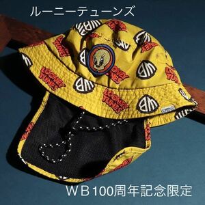 《WB100スペシャルコラボハット》ルーニーテューンズ 54㎝ キッズハット 日避け帽子 F.O.KIDS