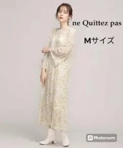 【超美品】NE QUITTEZ PAS RAYON FLOWER DRESS