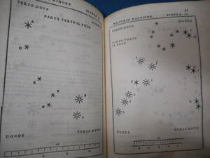 アンティーク、天文、古星図、星座早見盤、木版画、1553年『ピッコロミニ星図帳』Star map, Planisphere, Celestial atlas