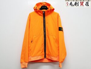 STONE ISLAND ストーンアイランド ライトソフトシェル フーデッド ジャケット サイズM オレンジ 701543427 【中古】 ジップパーカー