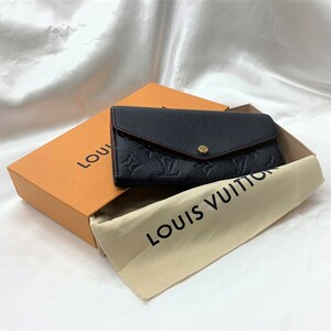 ☆定番人気☆美品☆LOUIS VUITTON　ルイ ヴィトン　長財布　モノグラム　 ポルトフォイユ・サラ　アンプラント　M62125　マリーヌルージュ