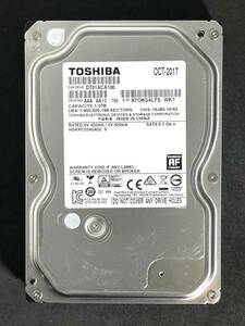 【送料無料】★ 1TB ★ TOSHIBA　/　DT01ACA100 【使用時間：2722ｈ】 良品　3.5インチ内蔵HDD　SATA600/7200 AVコマンド対応[管理■4LFS]