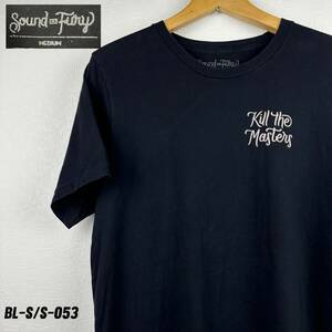 Sound fury シカゴ　スカルTシャツ　Mサイズ　ロング丈　胸ワンポイント　プリントT 古着T