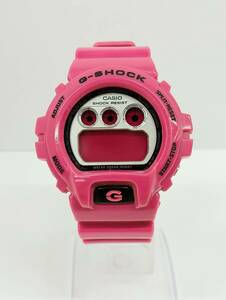 B336☆CASIO G-SHOCK(DW-6900CS)ピンク68g(動作未確認)腕時計ジャンク