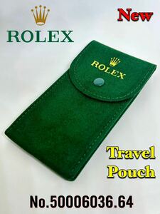 New★ Rolex ★Travel Pouch No.50006036.64★ グリーンスウェード素材・新品未使用品