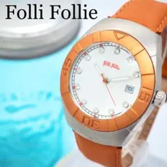 141は【美品】FolliFollie ダイバーウォッチ 時計　メンズ　箱付き