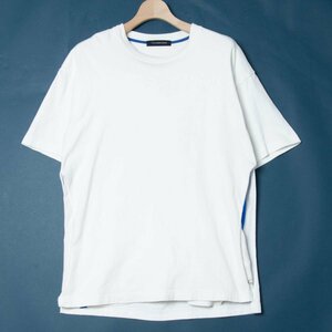 【1円スタート】JohnUNDERCOVER アンダーカバー レイヤード半袖Tシャツ カットソー トップス 綿100％ ホワイト 白 3 無地 メンズ 日本製