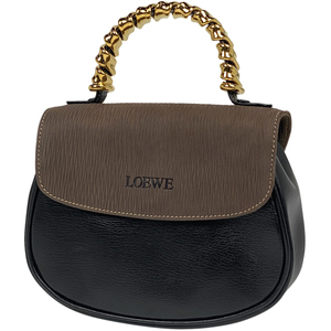 ロエベ LOEWE ベラスケス ハンドバッグ 2WAY ショルダーバッグ ハンドバッグ レザー ブラック ブラウン レディース 【中古】