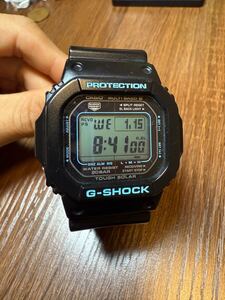 美品・動作品 カシオ/CASIO G -SHOCK GW-M5610BA 3159 電波ソーラー ブラック×ブルー