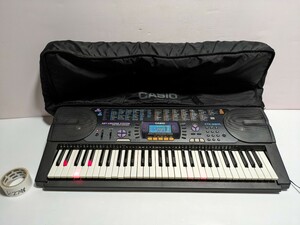 CASIO カシオ 電子キーボード 光ナビゲーション CTK-660L 61鍵盤 ブラック 電子ピアノ 鍵盤楽器 アダプター付き SC-550B 　動作確認済み