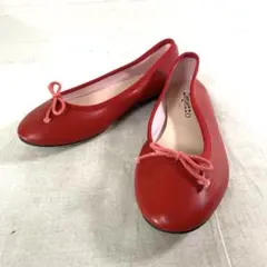 729☆ repetto フラットラッシュ レディース 35 レッド フランス製