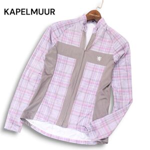 KAPELMUUR カペルミュール 通年 チェック柄♪ 長袖 サイクル ジャージ ジャケット Sz.38　レディース 自転車 サイクリング　I4T03258_A#O