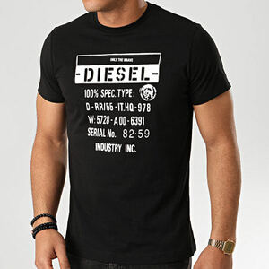 * ラスト * 正規品 DIESEL T-DIEGO-S1 ディーゼル Tシャツ S / Black *