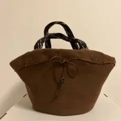 エバゴス ebagos 帽子型バッグ 茶色 レアアイテム