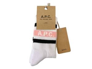 A.P.C. (アーペーセー) 靴下 ソックス ライン入り Lady