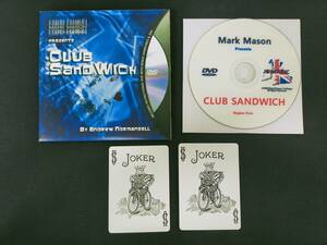 【M62】CLUB SANDWICH　クラブ・サンドウィッチ　Mark Mason　マーク・メイソン　カード　DVD　ギミック　マジック　手品