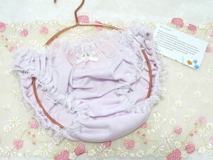 【５３６】★スキャンティ パンティ 花モチーフ レースショーツ ハンドメイド ロリータ インゴム パンツ M 昭和レトロ★★