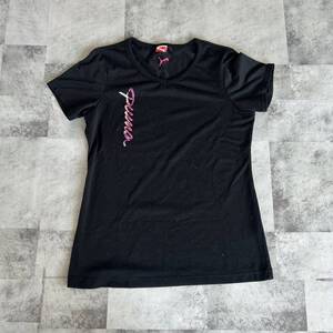 PUMA プーマ Tシャツ 半袖Tシャツ 半袖 黒 Oサイズ スポーツウェア ランニング