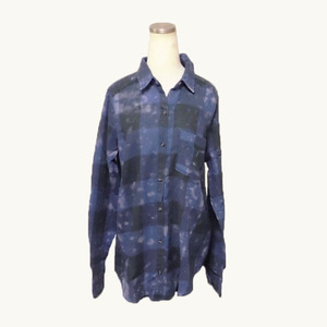 ★SALE★Hollister/ホリスター★ウォッシュ加工チェックシャツ (Blue/S)