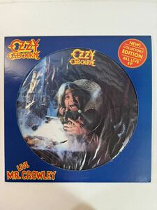 LP レコード OZZY OZBOURNE 『 LIVE MR. CROWLEY 』 ピクチャー オジーオズボーン ハードロック ヘビメタ ヘヴィメタル 