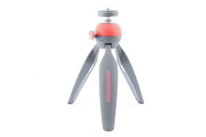 【極美品】Manfrotto（マンフロット）ミニ三脚 PIXI MTPIXI-RD 動画撮影用グリップ レッド 耐荷重1kg 自重190g