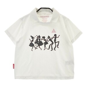 LECOQ GOLF ルコックゴルフ ２way 襟付き 半袖Tシャツ ホワイト系 L [240101236333] ゴルフウェア レディース