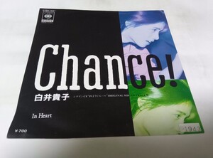 【EPレコード】レンタルレコードシールあります　CHANCE 白井貴子