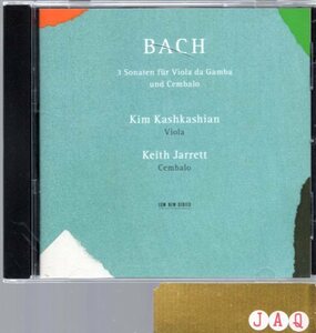 J.S. バッハ：ヴィオラ・ダ・ガンバ・ソナタ集/キム・カシュカシャン、キース・ジャレット
