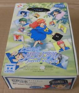 【箱と紙類に傷みと汚れあり、組立途中、中古品】 コナミ ときめきメモリアル 海洋堂 1/8 レジン製 ガレージ キット 虹野沙希 ピンズ付き