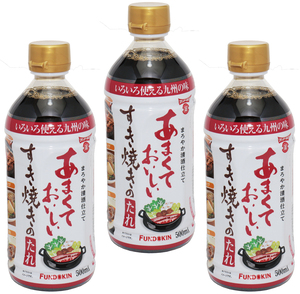 すき焼きのたれ 500ml×3本 あまくておいしい 割り下 フンドーキン 4人前 タレ 丼もの まろやか清酒 九州の味 甘口 すき焼きの素