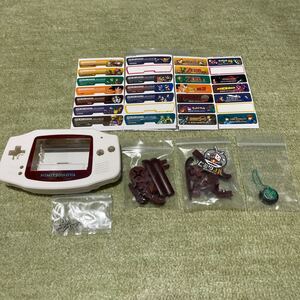 GBA ゲームボーイアドバンス ファミコンカラー ヒミツノバ 外装 シェル 使用済み その他部品取り用