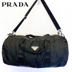 1円～ 美品 PRADA プラダ ボストンバッグ 2way ショルダーバッグ 鞄 大容量 旅行用 ナイロン