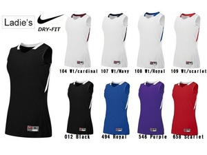 ltt-NIKE-554700-Wt/Nv-M NIKE DRI-FIT ナイキ レディース バスケットボール ジャージー タンクトップ ゲームシャツ WOMENS スポーツ