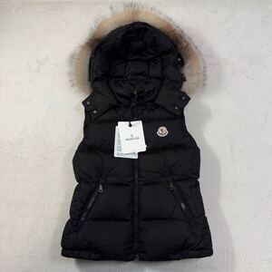 ☆新品・タグ付き☆ MONCLER GALLINULE モンクレール　ガリヌール　リアルファー　フォックス　ダウンベスト　レディース　ブラック　黒