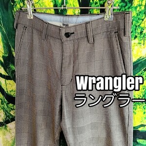 ラングラー Wrangler シンプル 綿パンツ コットン 28インチ GOLF パンツ チノパン 千鳥 ゴルフ ゴルフパンツ カジュアルパンツ チェック柄