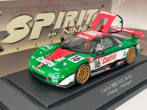 ◆ 絶版 ！ 希少 ☆ リヤハッチ開閉搭載 1/43 モデル NIKKO SPIRIT カストロール 無限 NSX #16 JGTC GT500 2000年 優勝車 チャンピオンカー