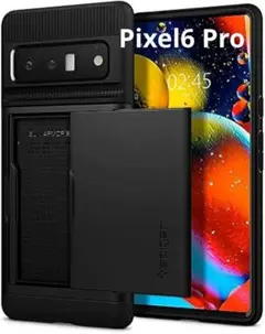 Spigen Pixel6 Pro ケース 収納ケース カードケース ブラック