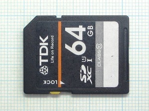 ★TDK ＳＤＸＣ メモリーカード ６４ＧＢ 中古★送料６３円～