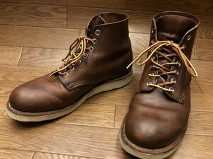 REDWING レッドウィング ワークブーツ ブラウン 茶色 中古品 サイズ(25.5) 7インチ 装飾品 靴【4354】K