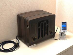 蘇ったナショナル国民受信機②昭和の音色でスローライフを(整備済) Back in time with restored tube radio, charm of Showa meets modern.