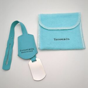 ティファニー　カバードバッグチャーム　ティファニーブルー　レザー　メタル　Tiffany＆Co. ◆3109/宮竹店