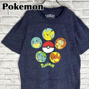 Pokemon ポケットモンスター ピカチュウ 御三家 ニャース Tシャツ 半袖 春服 夏服 海外古着 テレビ アニメ キャラクター ポケモン