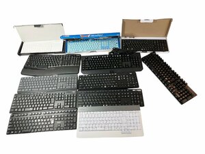 ★キーボード まとめ売り FUJITSU Razer Logi ELECOM Buffalo 他 ドラクエキーボード 12点まとめ 動作未確認 ジャンク品 7.7kg★