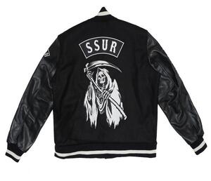 ■新品 米国製 SSUR VINTAGE LETTERMAN JACKET- REAPER S 限定 スタジャン■ GIFT