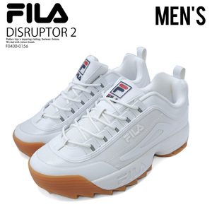 ■新品■FILA フィラ■DISRUPTOR 2 NO-SOW ディスラプター 2■27.5cm■メンズ ダッド シューズ 厚底 アグリーシューズ ホワイト 白 F0430