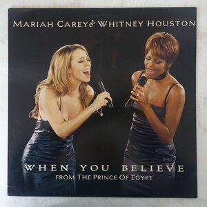 14041442;【ほぼ美盤/Europeオリジナル/12inch】Mariah Carey & Whitney Houston / When You Believe (From The Prince Of Egypt)