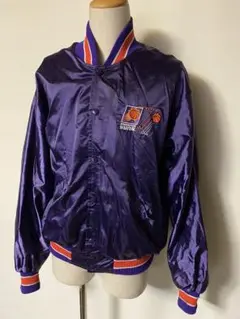 PHOENIX SUNS スタジャン 紫 サテン　USA製 ビンテージ